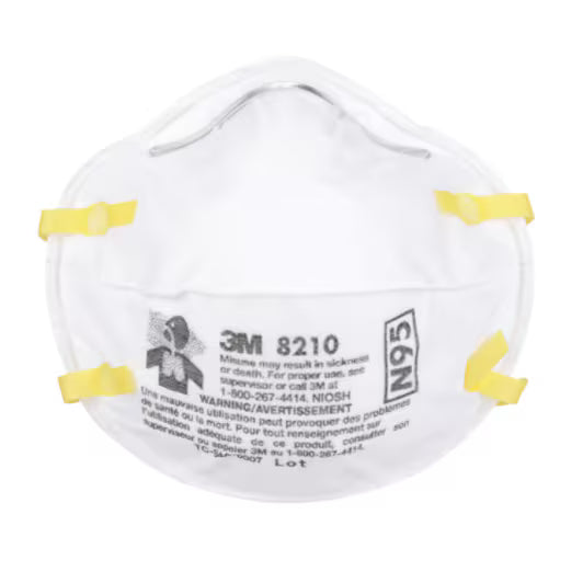 3M N95 8210 Particulate Respirator (20 Per Box) image 0