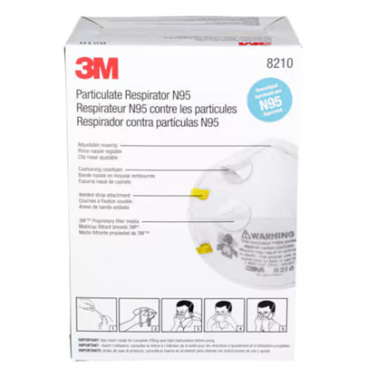 3M N95 8210 Particulate Respirator (20 Per Box) image 2