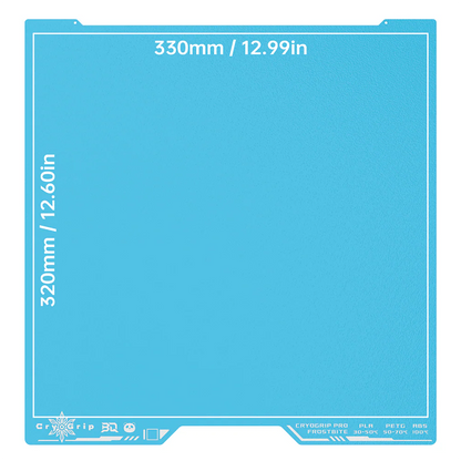 Panda CryoGrip Frostbite (Coarse) Buildplate (H2C)