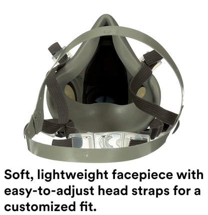 3M Half Facepiece Reusable Respirator 6200 (Medium) image 1