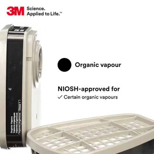 3M Organic Vapour Cartridge 6001 (Per Pair) image 3