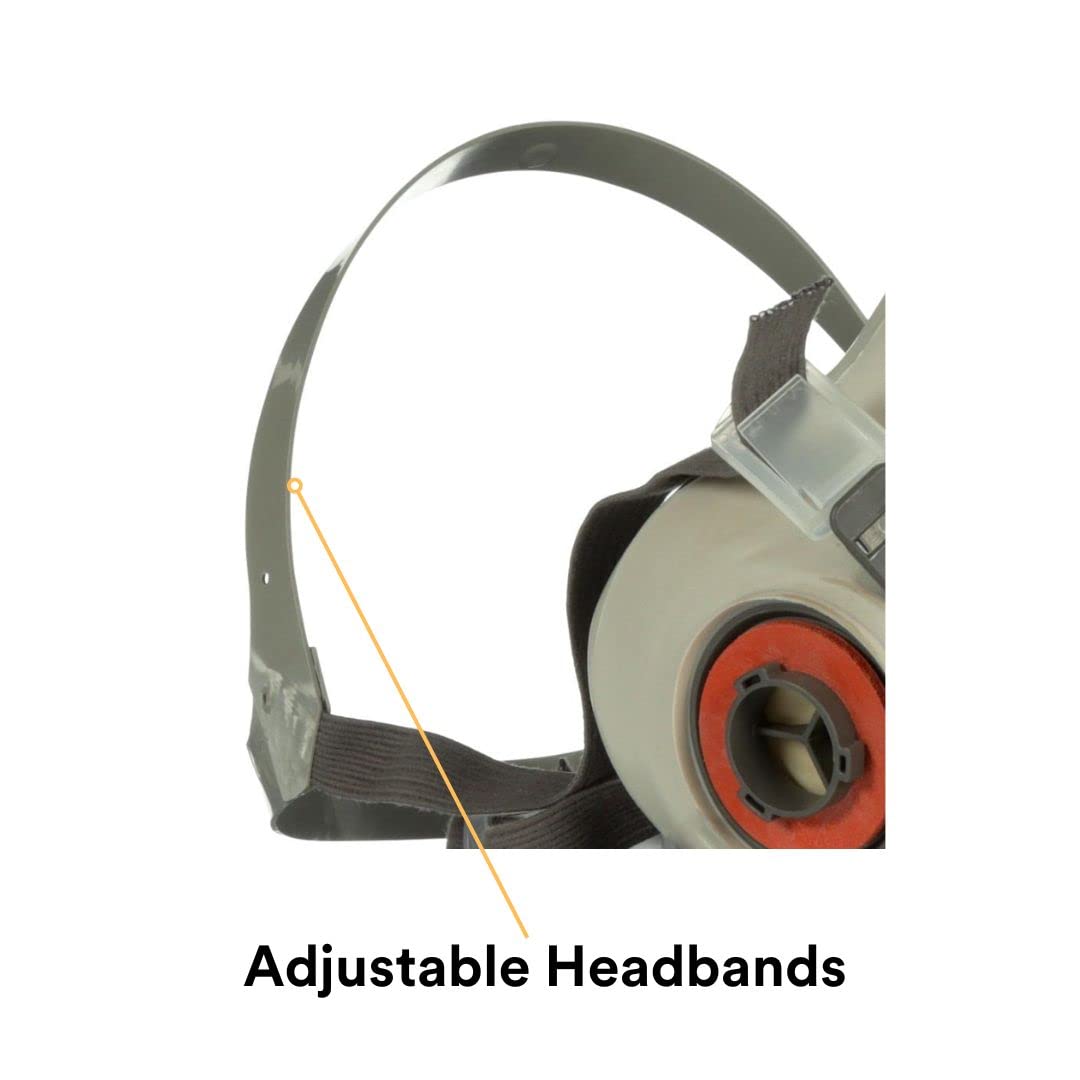 3M Half Facepiece Reusable Respirator 6200 (Medium) image 4