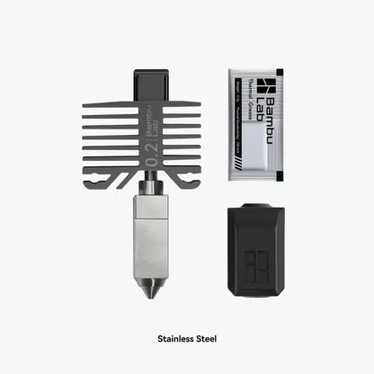 Hotend with Nozzle - 0.2mm Stainless Steel image