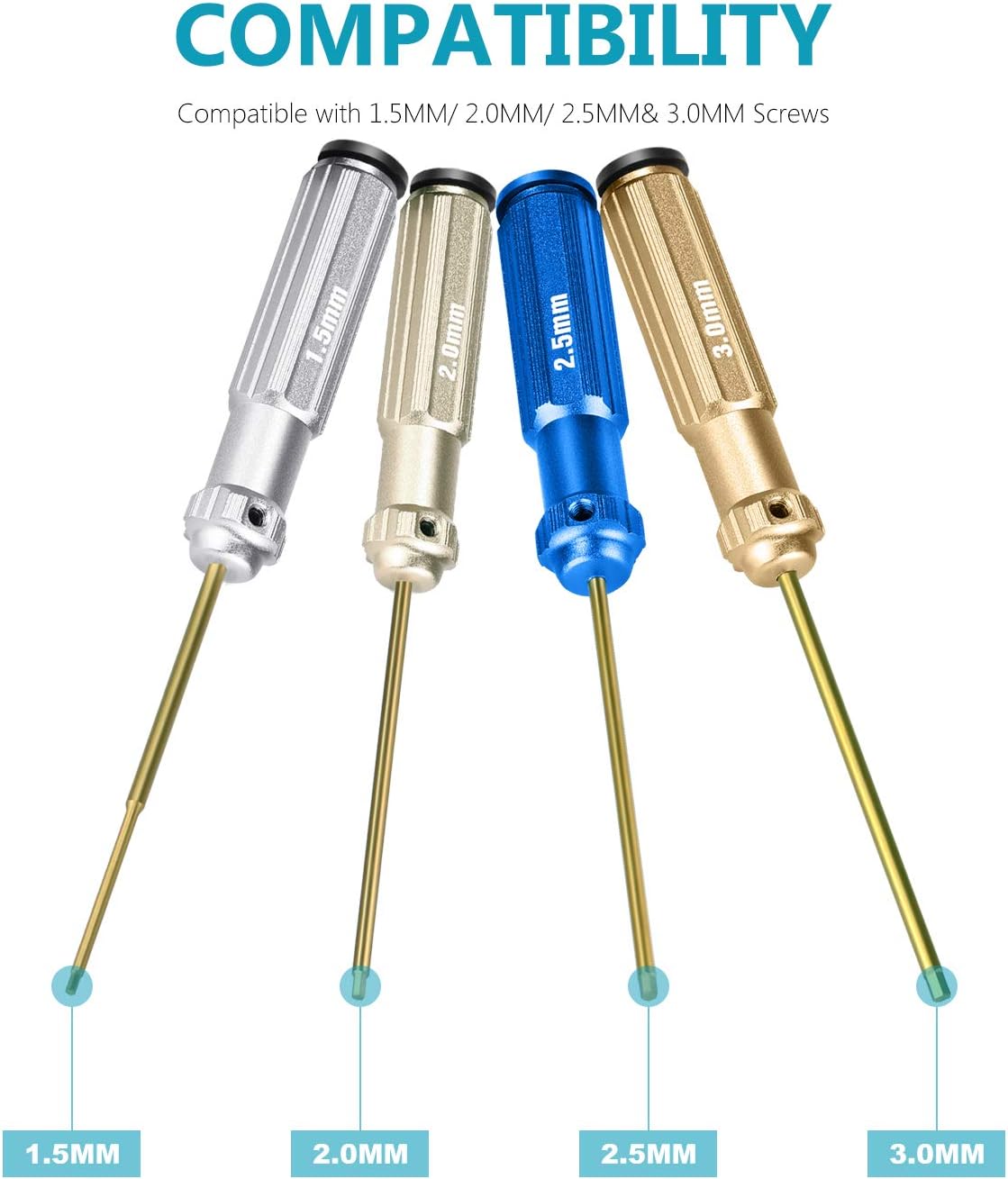 4 Pc. Hex Screwdriver Set image 3
