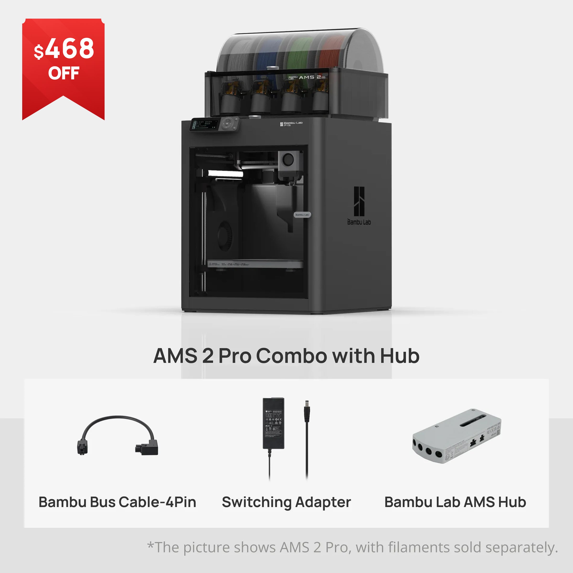 Bambu Lab P1S AMS 2 Pro Combo – Convoy-Westcan 3D Printers