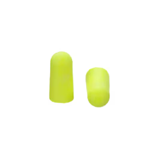 3M E-A-Rsoft Yellow Neon Earplugs Uncorded 312-1250 (200 Pair/Box) image 2