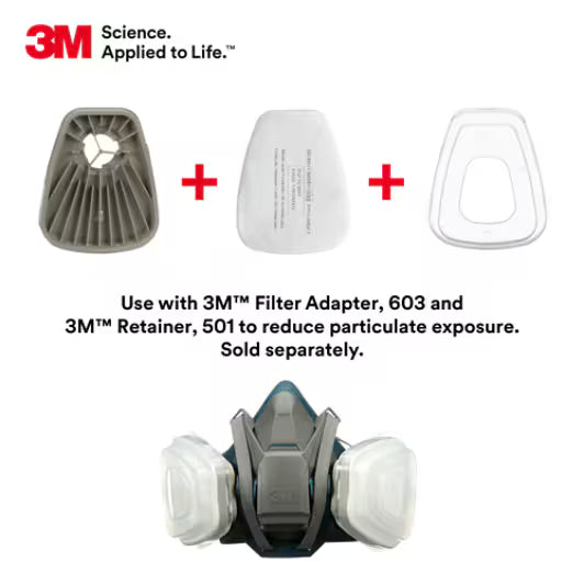 3M Filter Retainer 501 (Per Pair) image 1