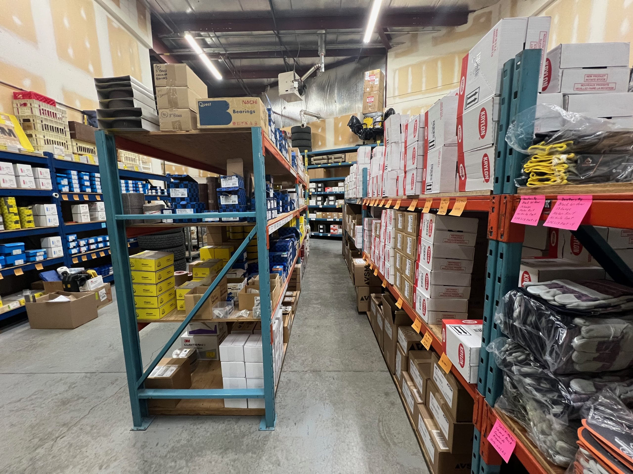 A wide variety of products in our warehouse